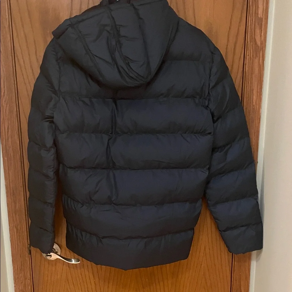 32 Degrees NWT Men's Dark Blue Puffer Jacket Hooded - Picture 6 of 10